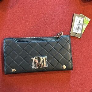 Two pack Badgley mischka black long card wallet msrp $59. Two wallets wholesale